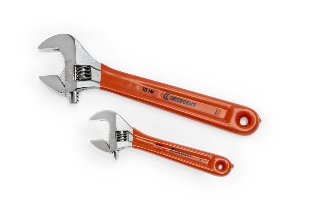 Xcelite 46CG 6 Adjustable Wrench with Red Cushion Grip Handle