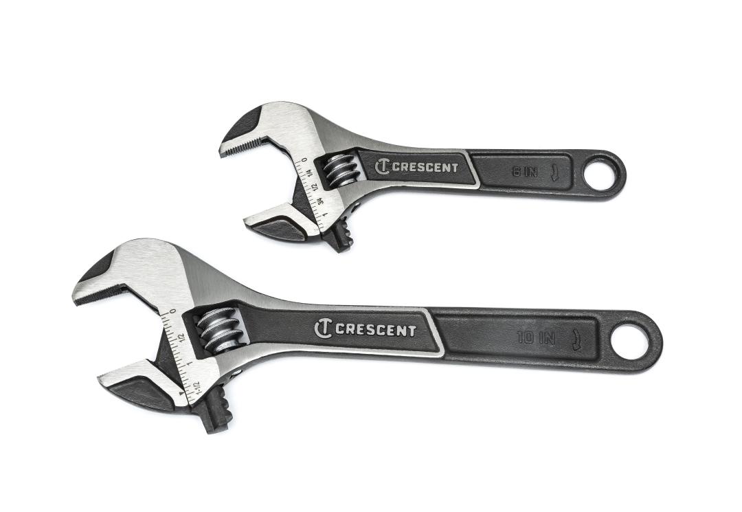 2 Piece Wide Jaw Adjustable Wrench Set 6