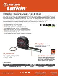 Crescent Lufkin Shockforce Nite Eye Keychain Tape Measure