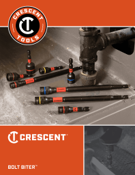 Cover of the Crescent Bolt Biter product brochure with an image of Bolt Biter Nut Drivers