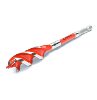 Crescent high speed auger wood drill bit on white background