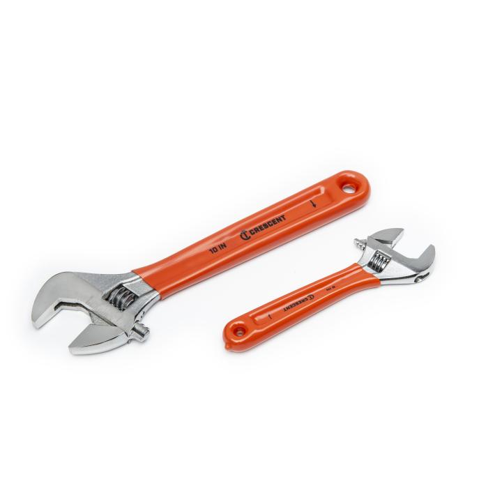 Xcelite 46CG 6 Adjustable Wrench with Red Cushion Grip Handle