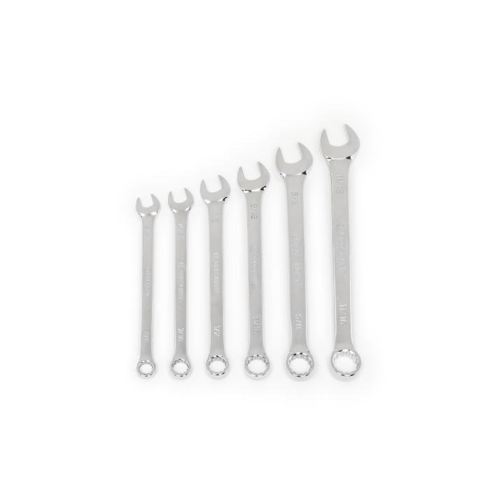 6 Piece 12 Point SAE Combination Wrench Set