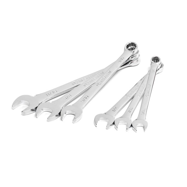 6 Piece 12 Point SAE Combination Wrench Set