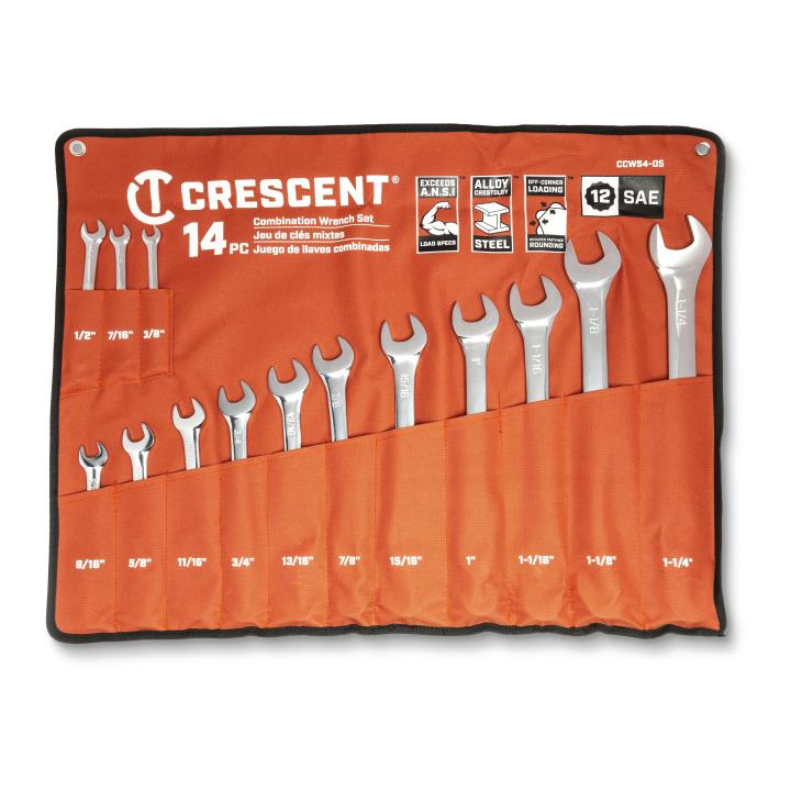 Crescent 14-Piece Standard (SAE) 3/4-in Drive 12-point Set Shallow