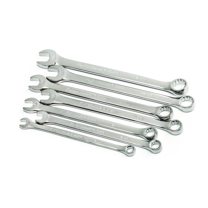 7 Piece 12 Point Metric Combination Wrench Set