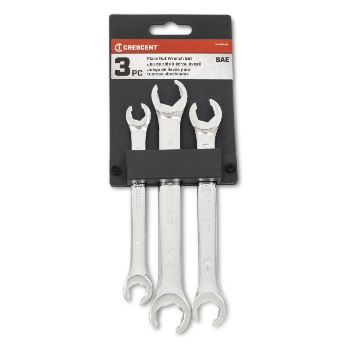 3 Piece SAE Flare Nut Wrench Set | Crescent Tools