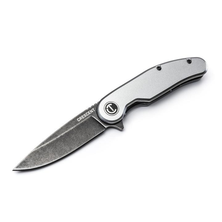 Image of Drop Point Aluminum Handle Pocket Knife - Crescent