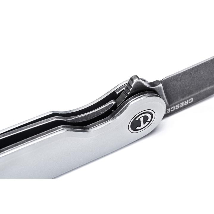 Image of Drop Point Aluminum Handle Pocket Knife - Crescent