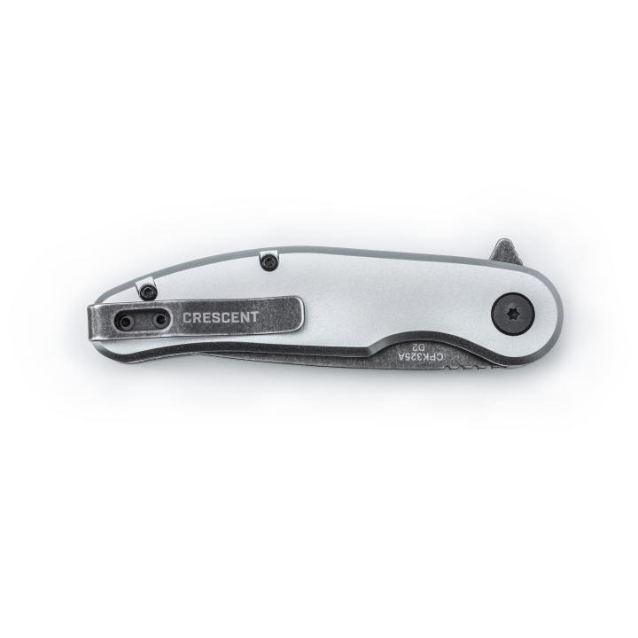 Image of Drop Point Aluminum Handle Pocket Knife - Crescent