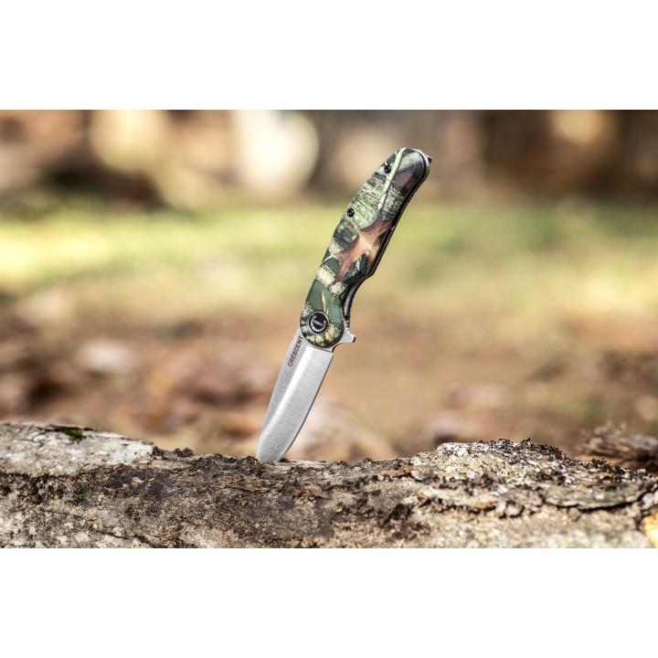 Crescent 3.25-in Steel Drop Point Pocket Knife in the Pocket Knives  department at