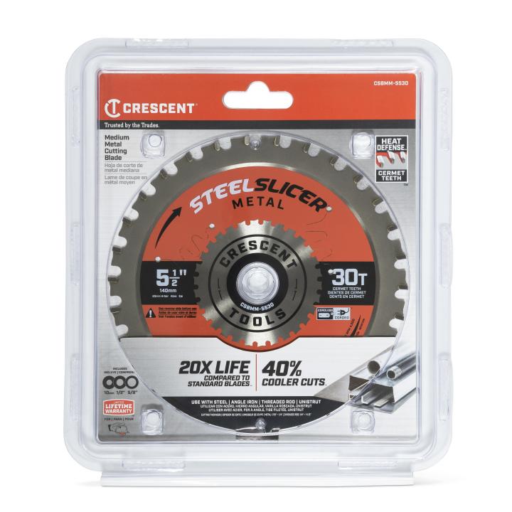 Steel Demon 5-1/2 in. x 30-Tooth Metal Cutting Circular Saw Blade with  Bushings