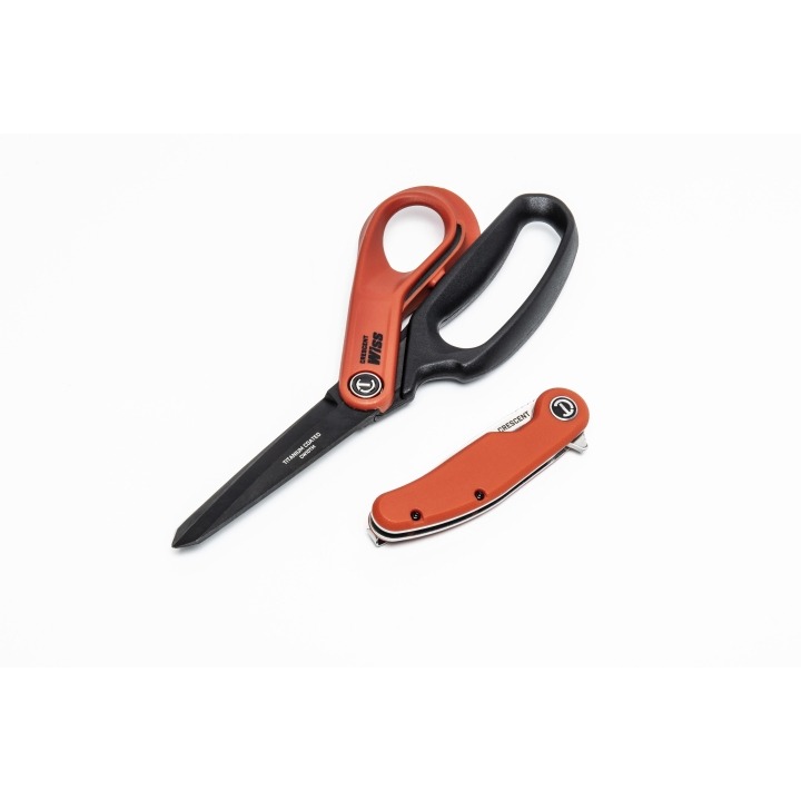 2 Piece Pocket Knife and Shear Set, Rawhide | Crescent Wiss