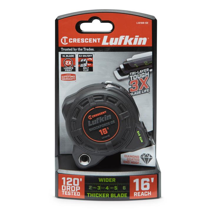Crescent Lufkin Shockforce G1 16-ft Tape Measure