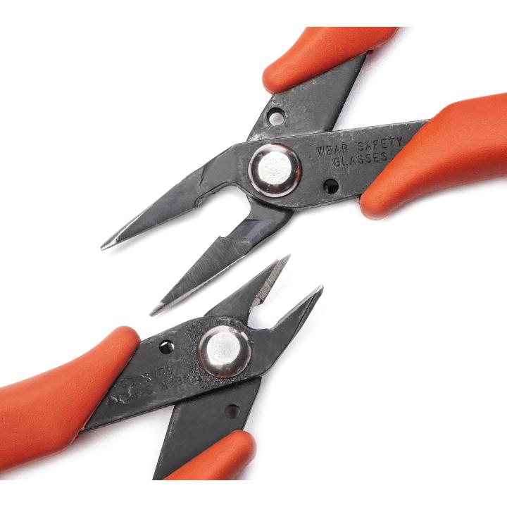 NORTOOLS 5 PCS Combination Mini Pliers Set with Dual Color Grip Cutting  Tools Set for Jewelry Arts Mechanical Work Small Electronics Repair