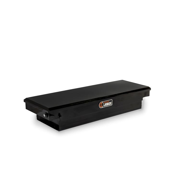 Black Steel Single Lid Compact Crossover Truck Box