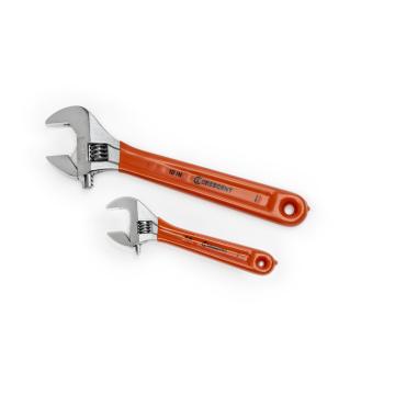 Image of 2 Pc. Cushion Grip Adjustable Wrench Set - Crescent