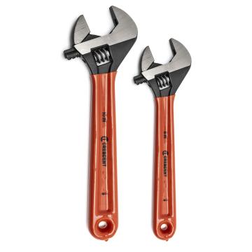 Image of 2 Pc. Black Oxide Cushion Grip Adjustable Wrench Set - Crescent