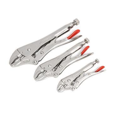 5 Piece Curved and Long Nose Locking Plier Set