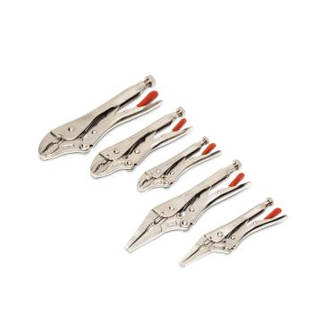 Image of 5 Pc. Curved and Long Nose Locking Plier Set - Crescent