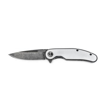 Image of Drop Point Aluminum Handle Pocket Knife - Crescent