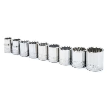 Image of 9 Pc. 3/8" Drive 12 Point Standard Metric Socket Set - Crescent