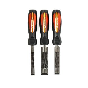 Image of 3 Pc. 4-in-1 Combination Chisel and Wood Rasp Set - Nicholson