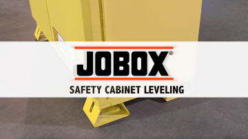 JOBOX Safety Cabinet Leveling