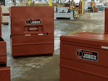 JOBOX onsite storage in a warehouse